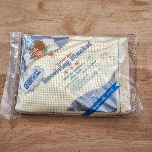 Vintage 1984 NOS Cosy 100% Cotton Thermal Knit 30"x40" Receiving Blanket Sealed